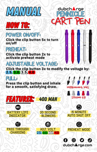 DubCharge Pennicle Cartridge Pen Battery (SINGLE) [DROPSHIP]