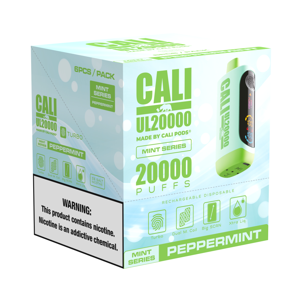 Cali UL20000 Mint Series Disposable 20mL (6/pack) [DROPSHIP]