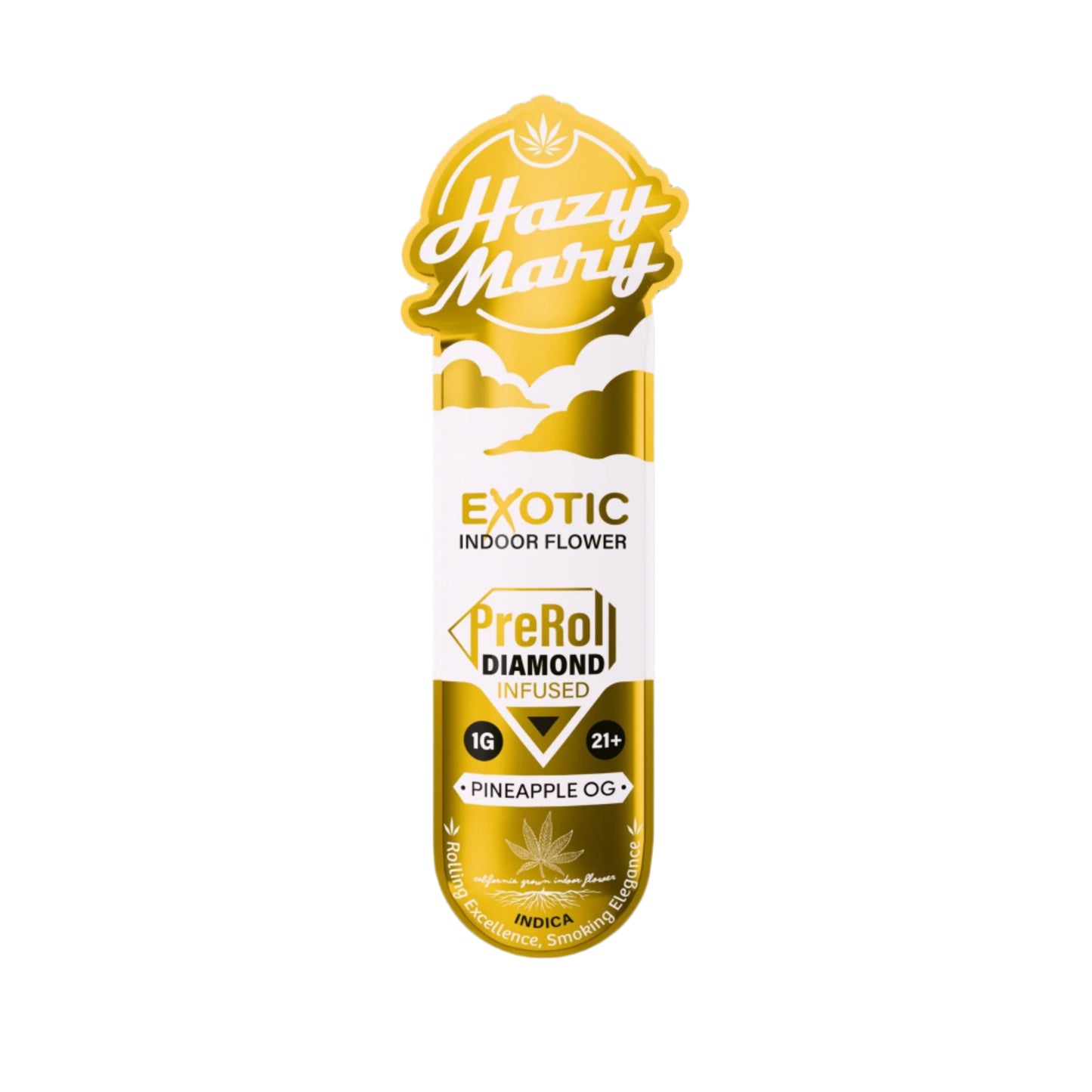 Hazy Mary Exotic Diamond Infused Pre Roll 1g (SINGLE)