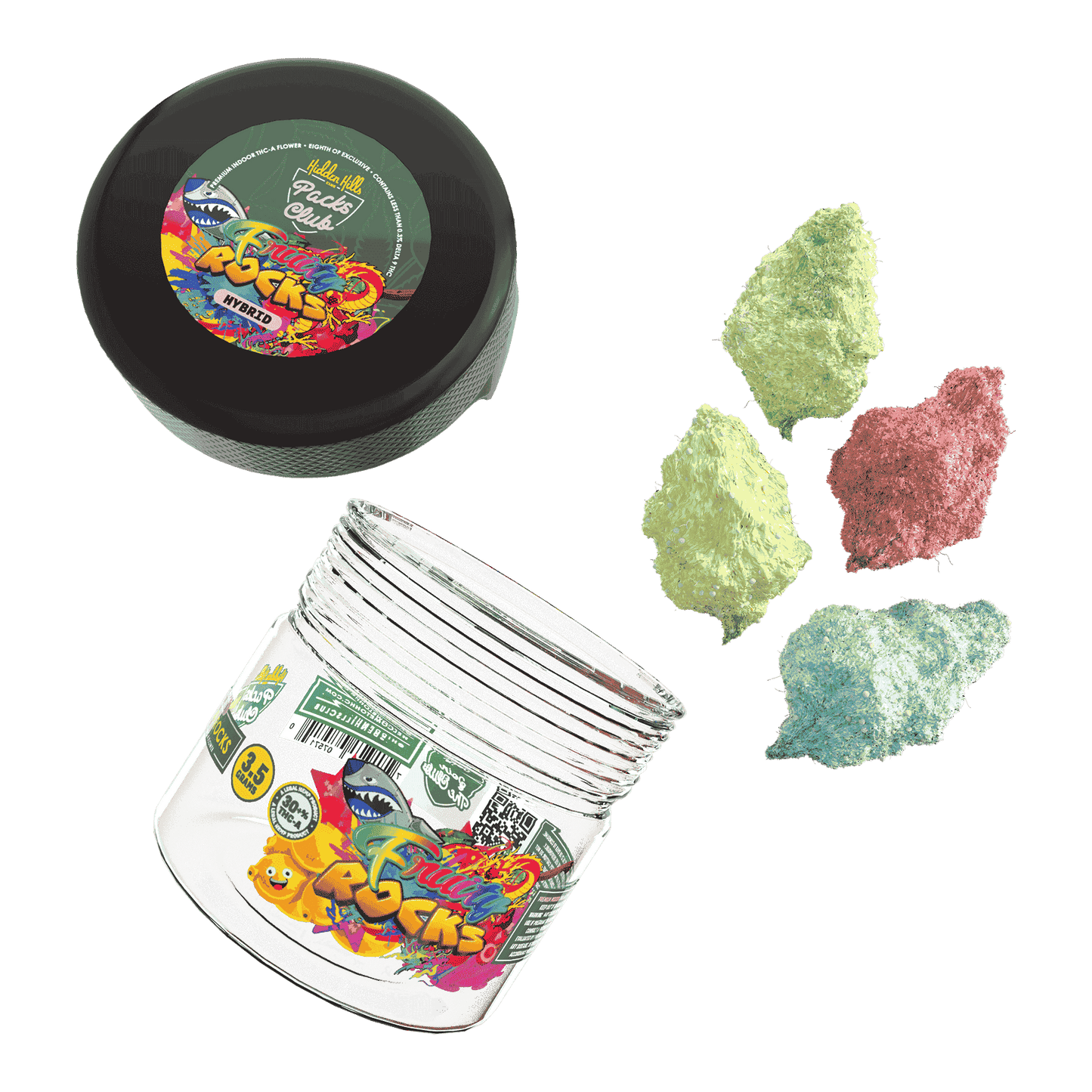 Hidden Hills Club Rainbow Rocks THC-A Flower 3.5g (SINGLE)