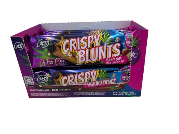 Crispy Blunts Delta Edibles 2ct 100mg (10/Pack) [DROPSHIP]
