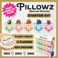 Pillowz Nicotine Pouches Starter Kit 75ct [DROPSHIP]