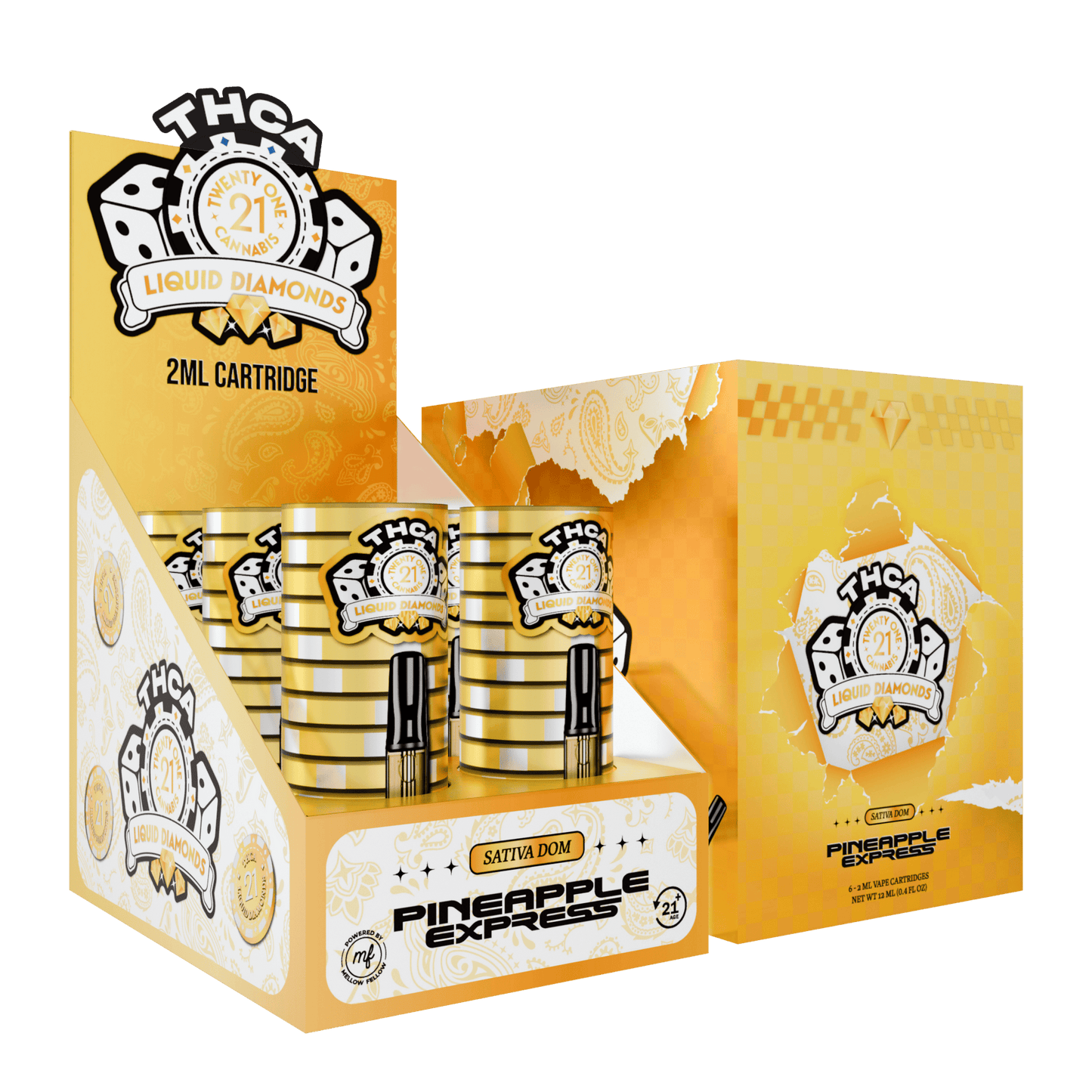 Twenty One THC-A Cartridge 2mL (6/pack) [DROPSHIP]