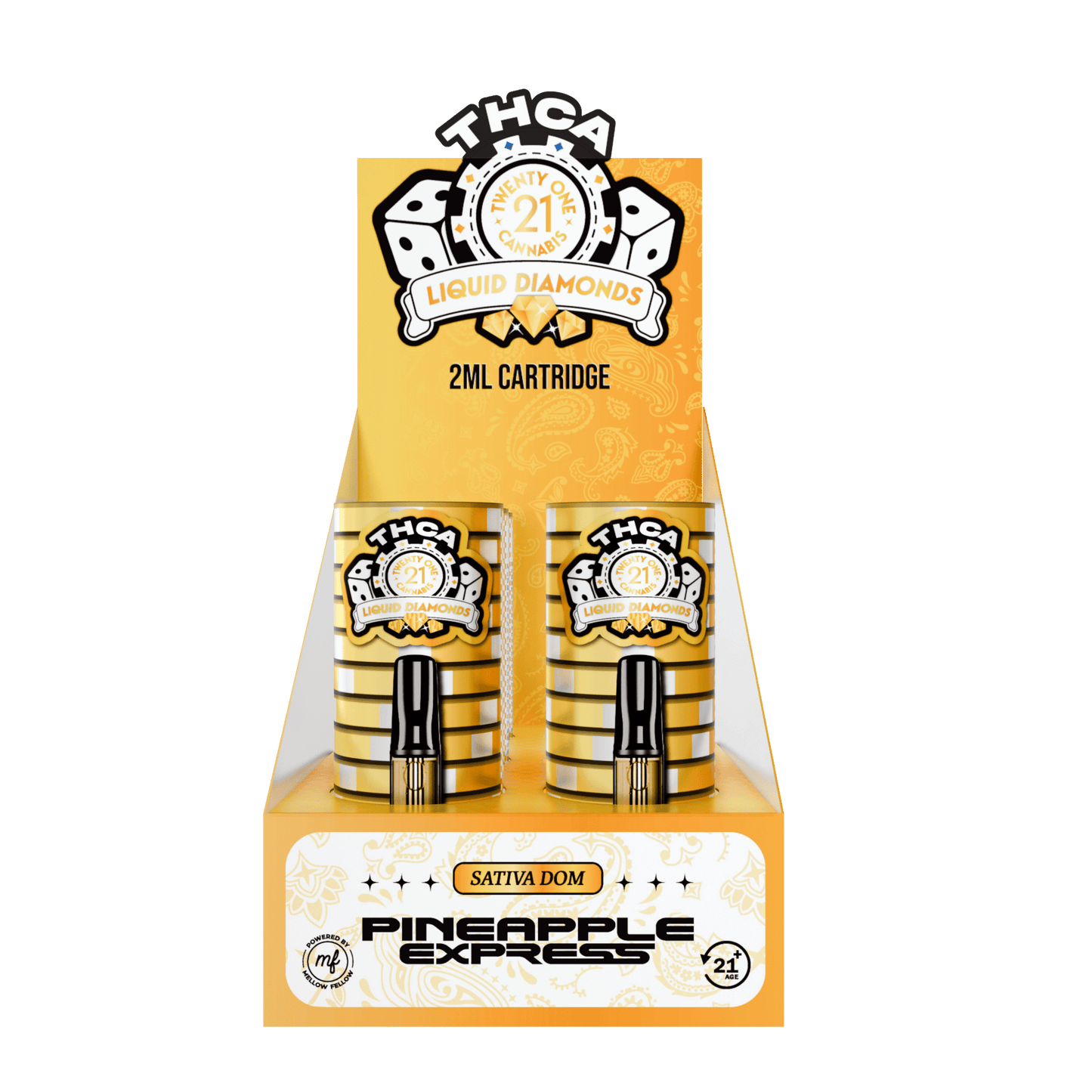 Twenty One THC-A Cartridge 2mL (6/pack) [DROPSHIP]