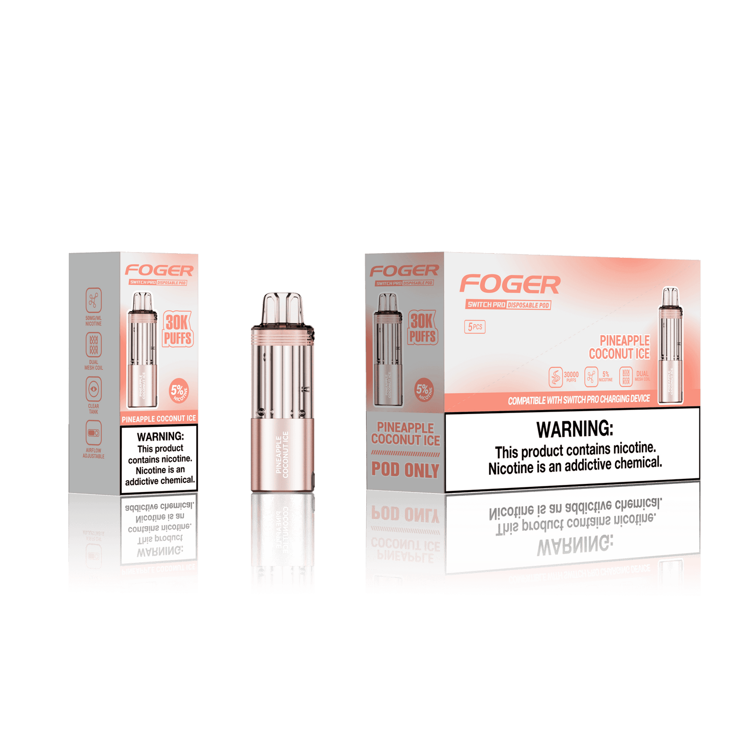 Foger Switch Pro Disposable Pod 19mL (5/pack) [CA]