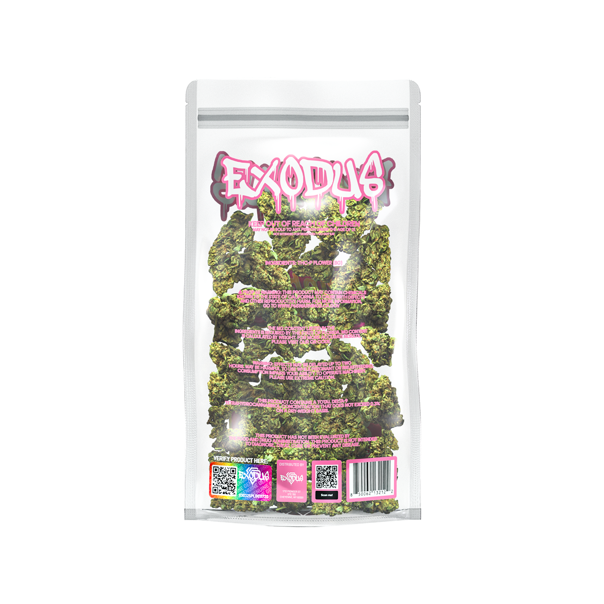 Exodus High Potency THC-P Flower 8g (6/Pack) [DROPSHIP]