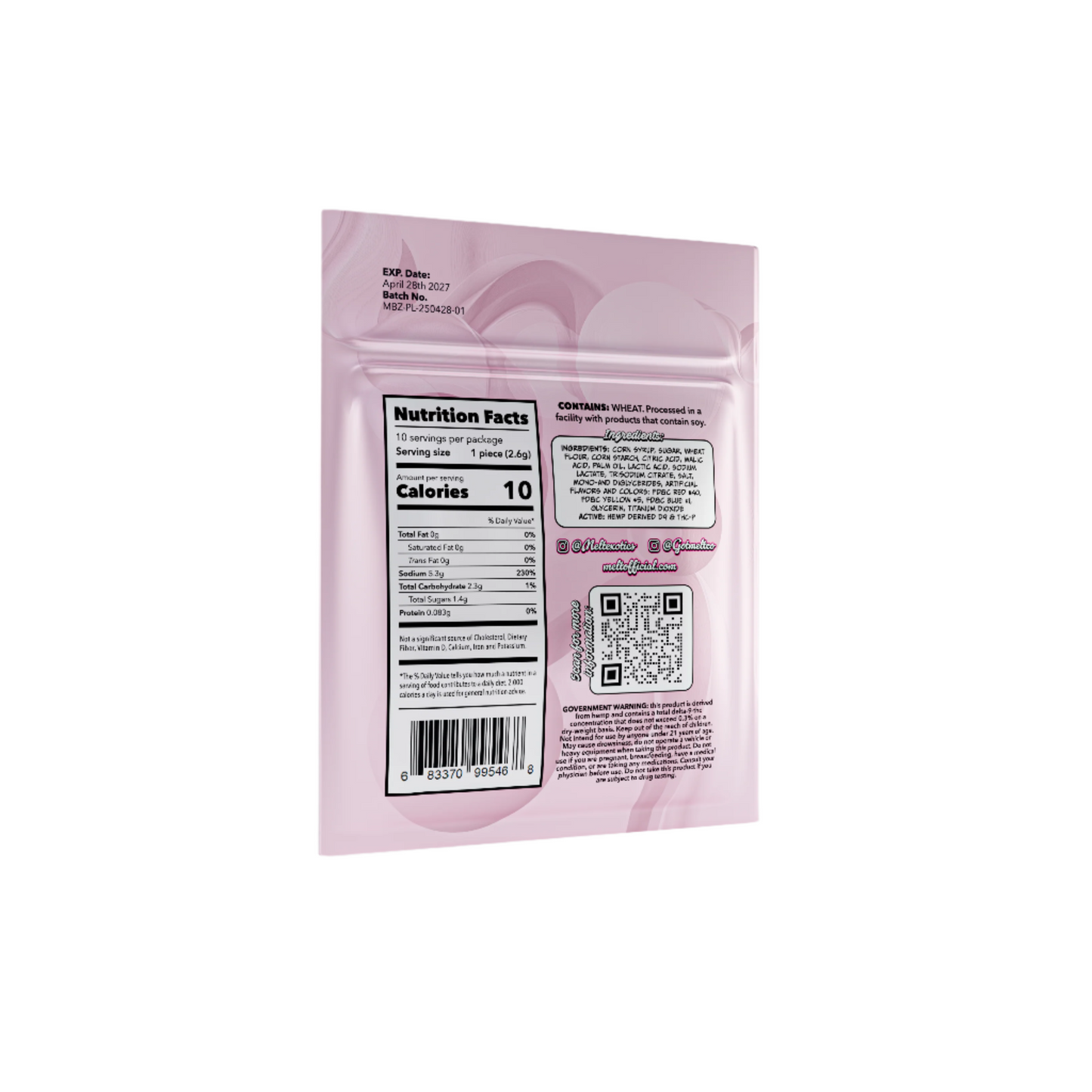 Melt Bites Zour Belts 1000mg (SINGLE)