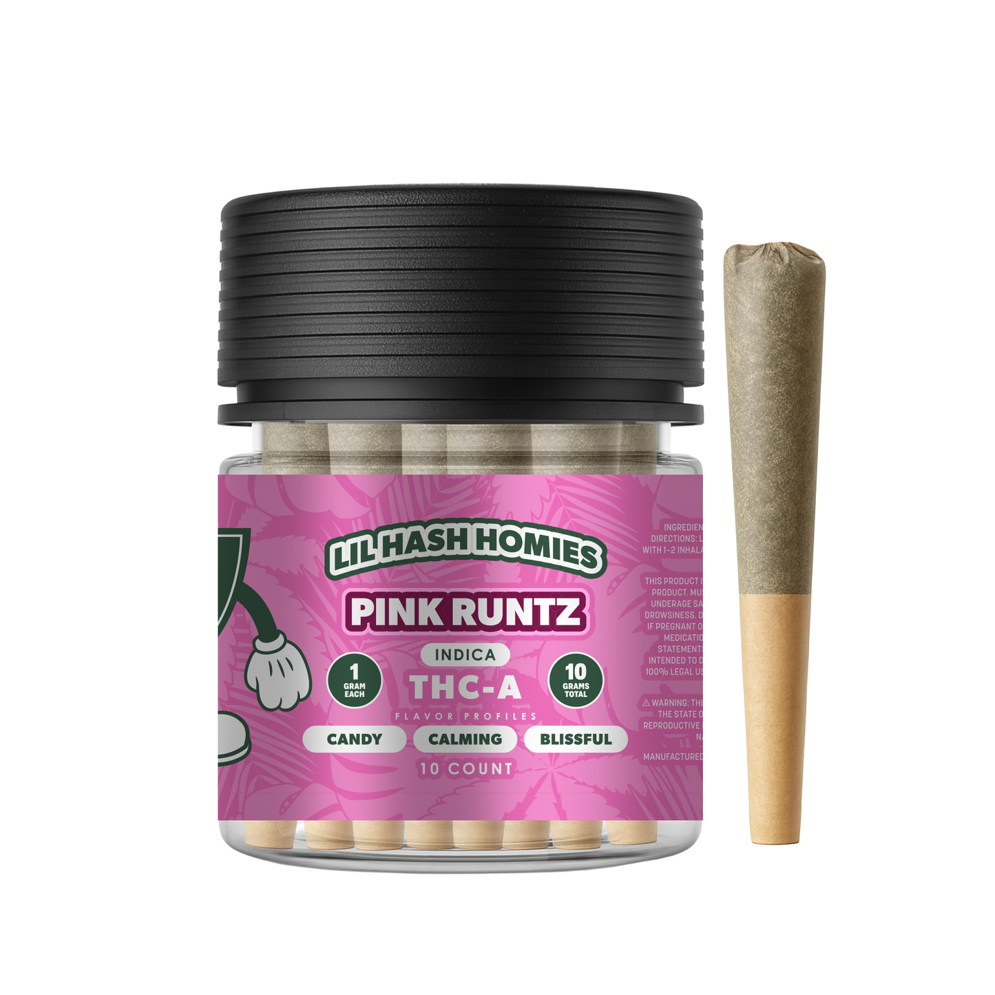 Hidden Hills Club Lil Hash Homies THCA Pre Roll 1g 10ct (SINGLE)