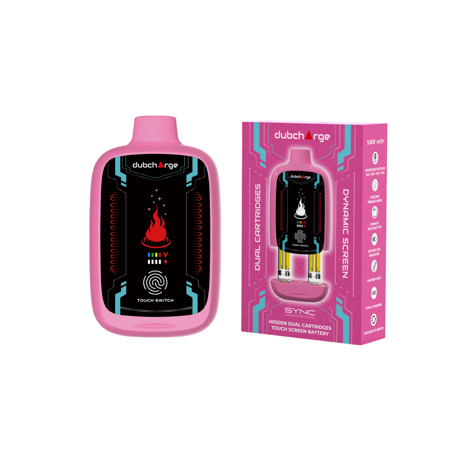 DubCharge Sync Dual 510 Cartridge Battery (SINGLE) [DROPSHIP]