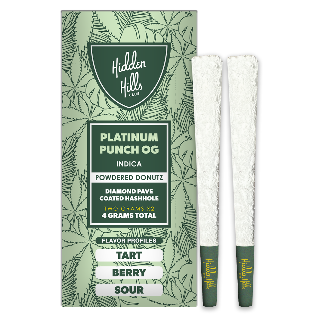 Hidden Hills Club Powdered Donutz THCA Pre Roll 2g 2ct (SINGLE)
