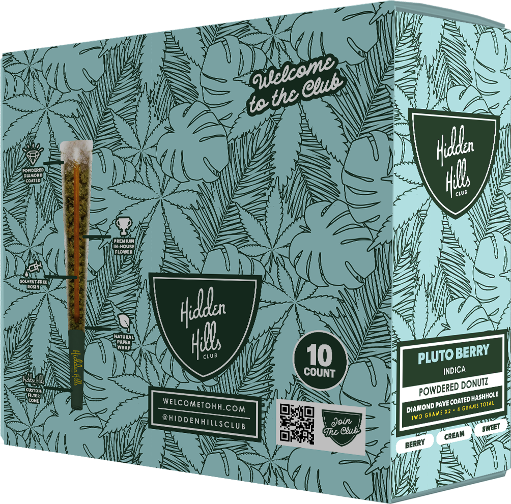 Hidden Hills Club Powdered Donutz THCA Pre Roll 2g 2ct (SINGLE)