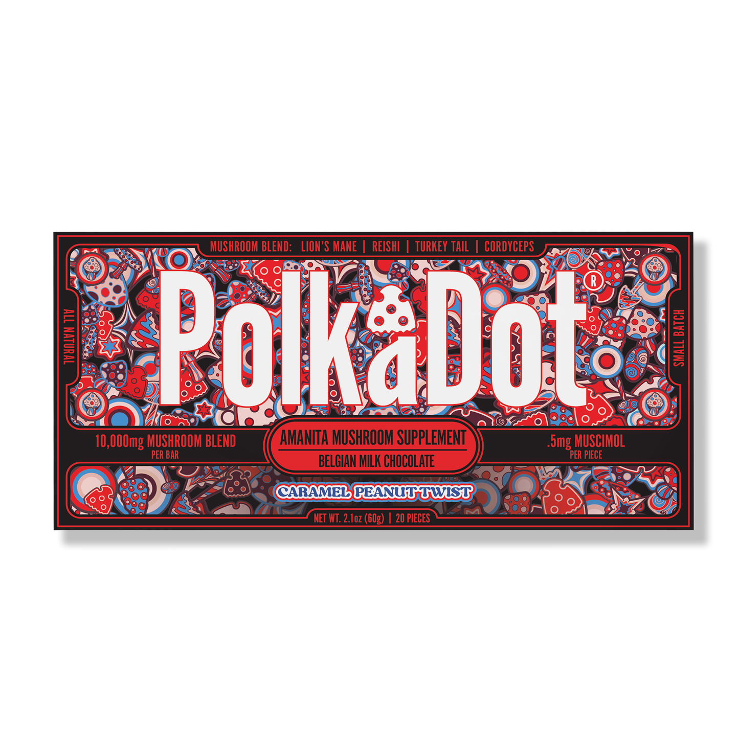 Polkadot Amanita Chocolate Bar 10000mg (10/pack)