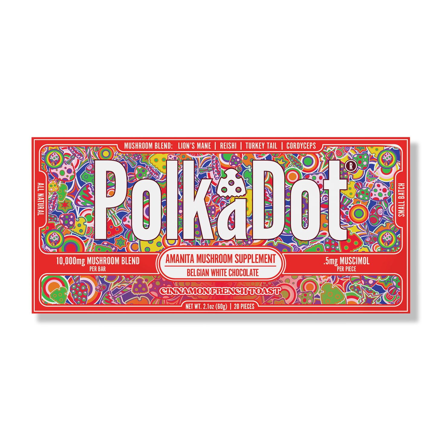 Polkadot Amanita Chocolate Bar 10000mg (10/pack)
