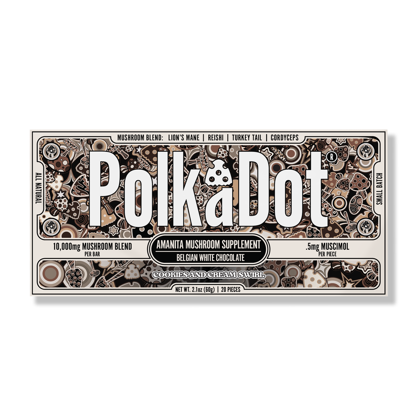 Polkadot Amanita Chocolate Bar 10000mg (10/pack)