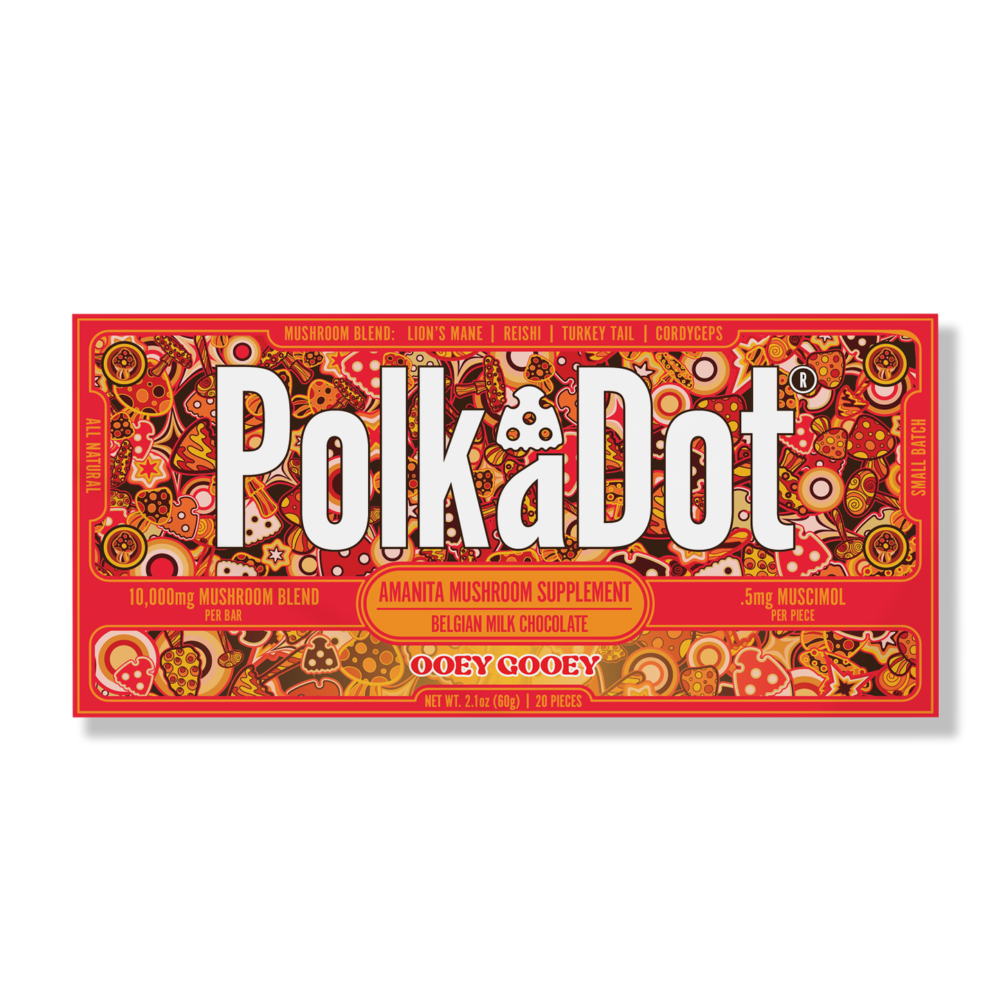 Polkadot Amanita Chocolate Bar 10000mg (10/pack)