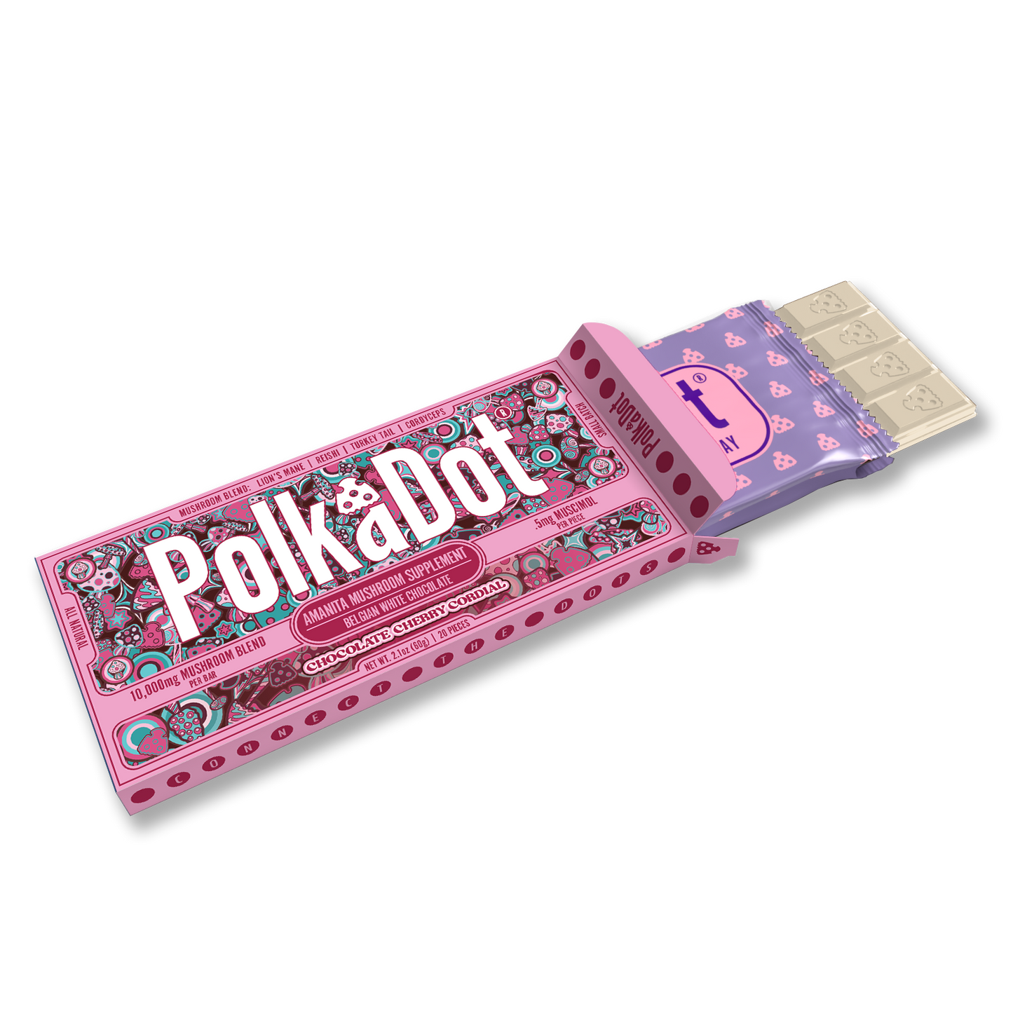 Polkadot Amanita Chocolate Bar 10000mg (10/pack)