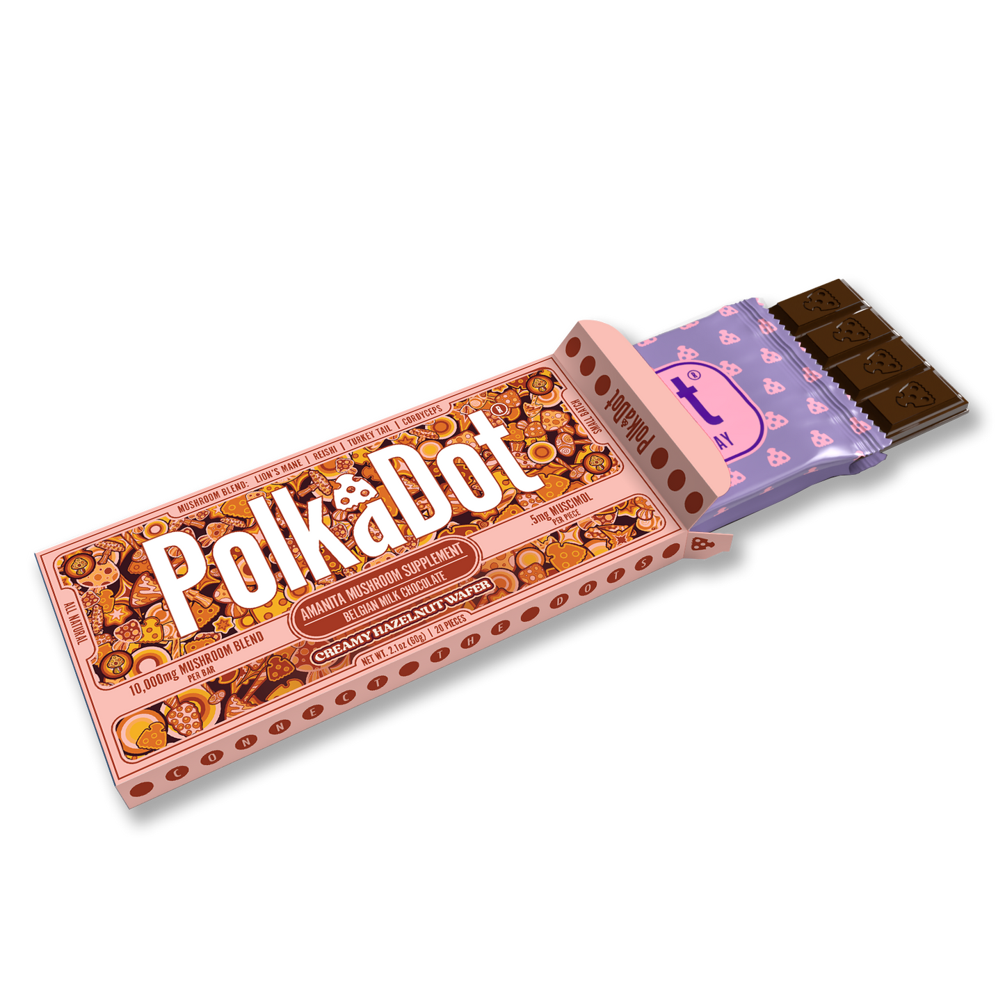 Polkadot Amanita Chocolate Bar 10000mg (10/pack)