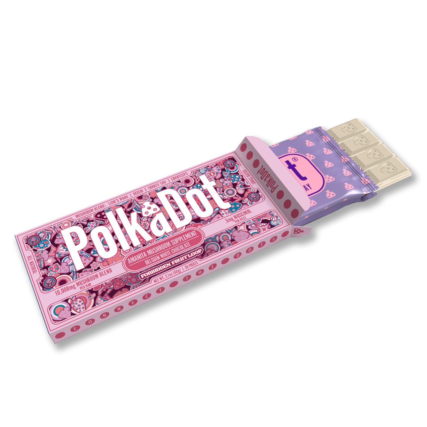 Polkadot Amanita Chocolate Bar 10000mg (10/pack)