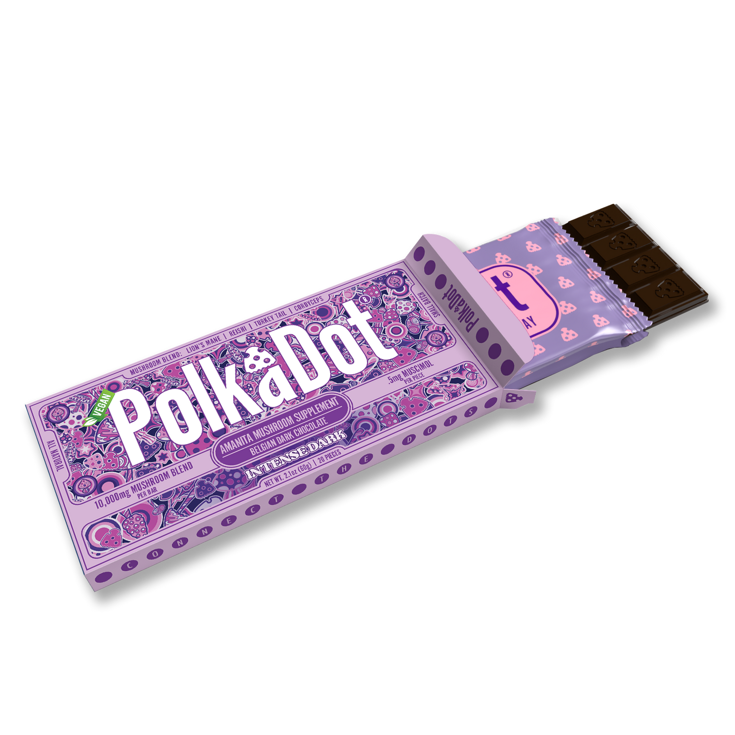 Polkadot Amanita Chocolate Bar 10000mg (10/pack)