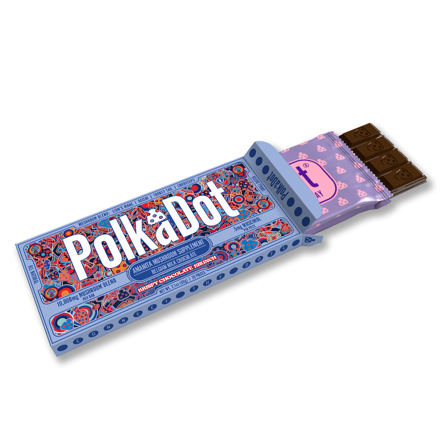 Polkadot Amanita Chocolate Bar 10000mg (10/pack)