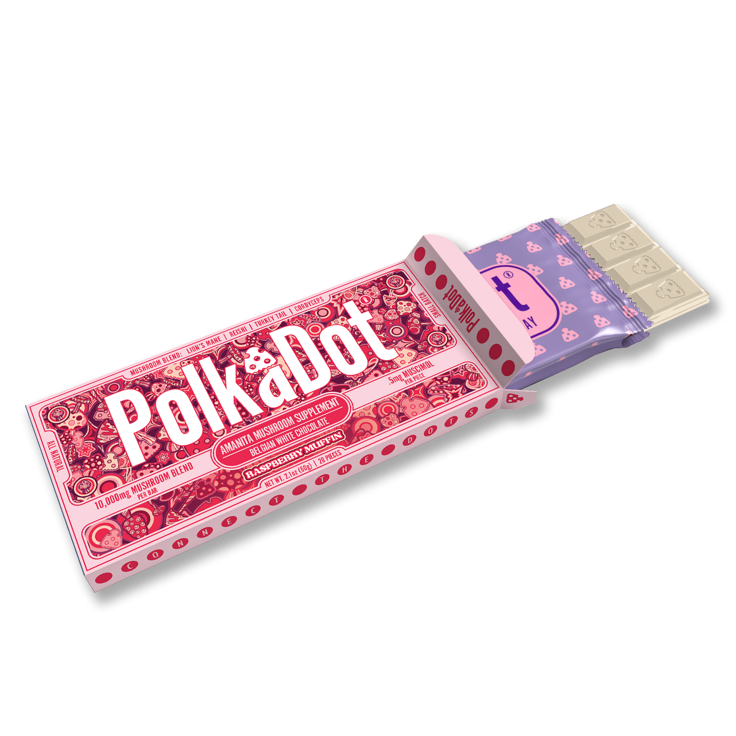 Polkadot Amanita Chocolate Bar 10000mg (10/pack)