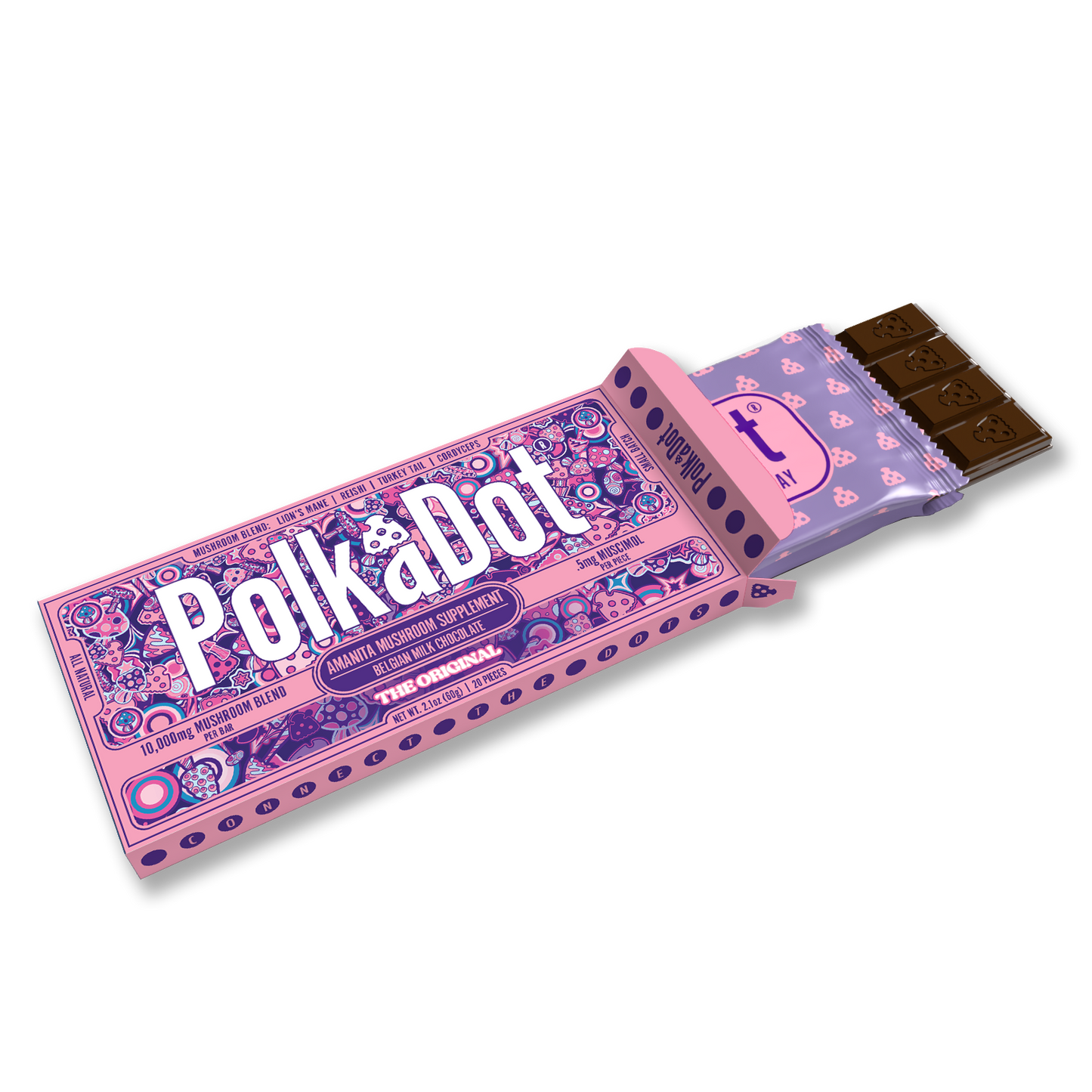 Polkadot Amanita Chocolate Bar 10000mg (10/pack)