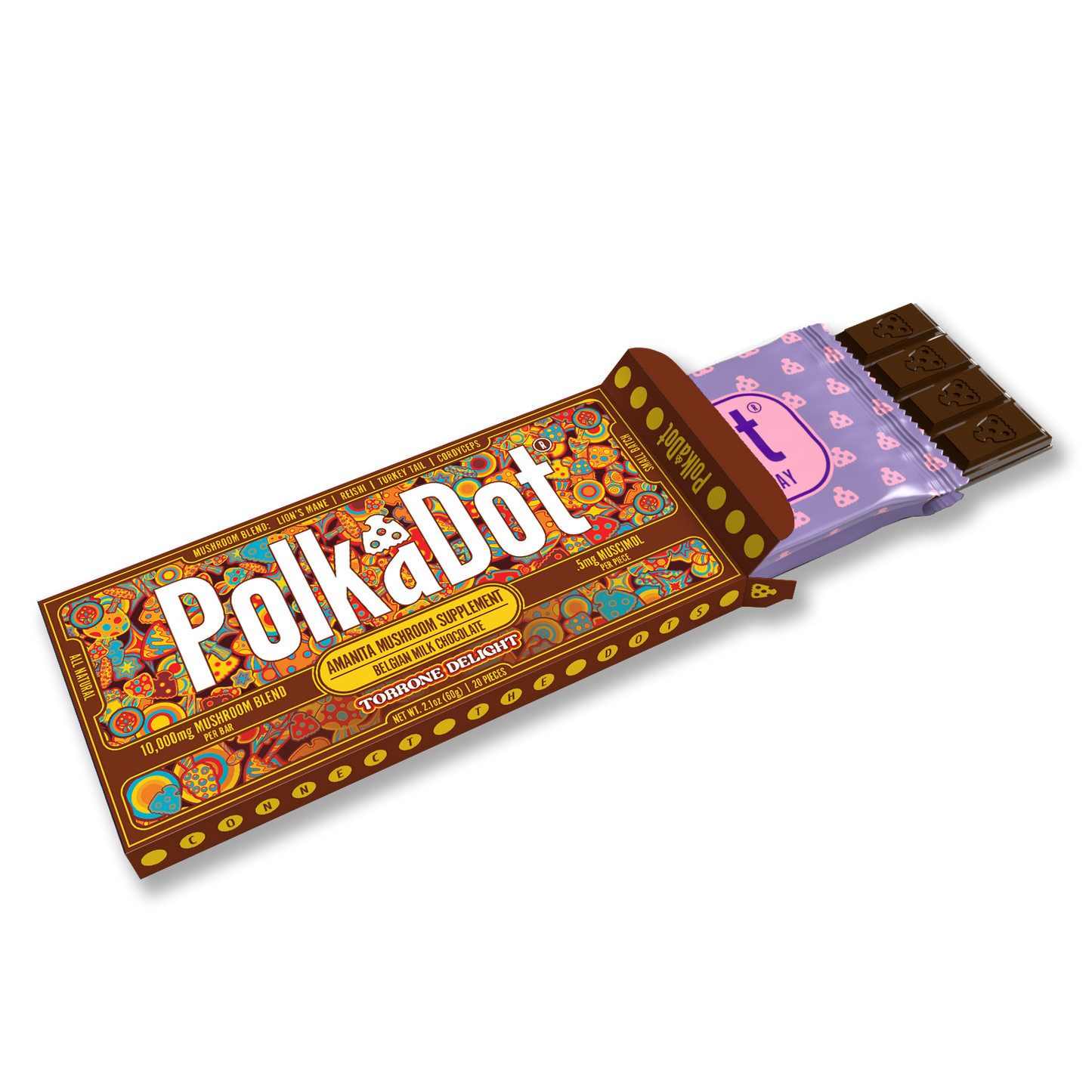 Polkadot Amanita Chocolate Bar 10000mg (10/pack)