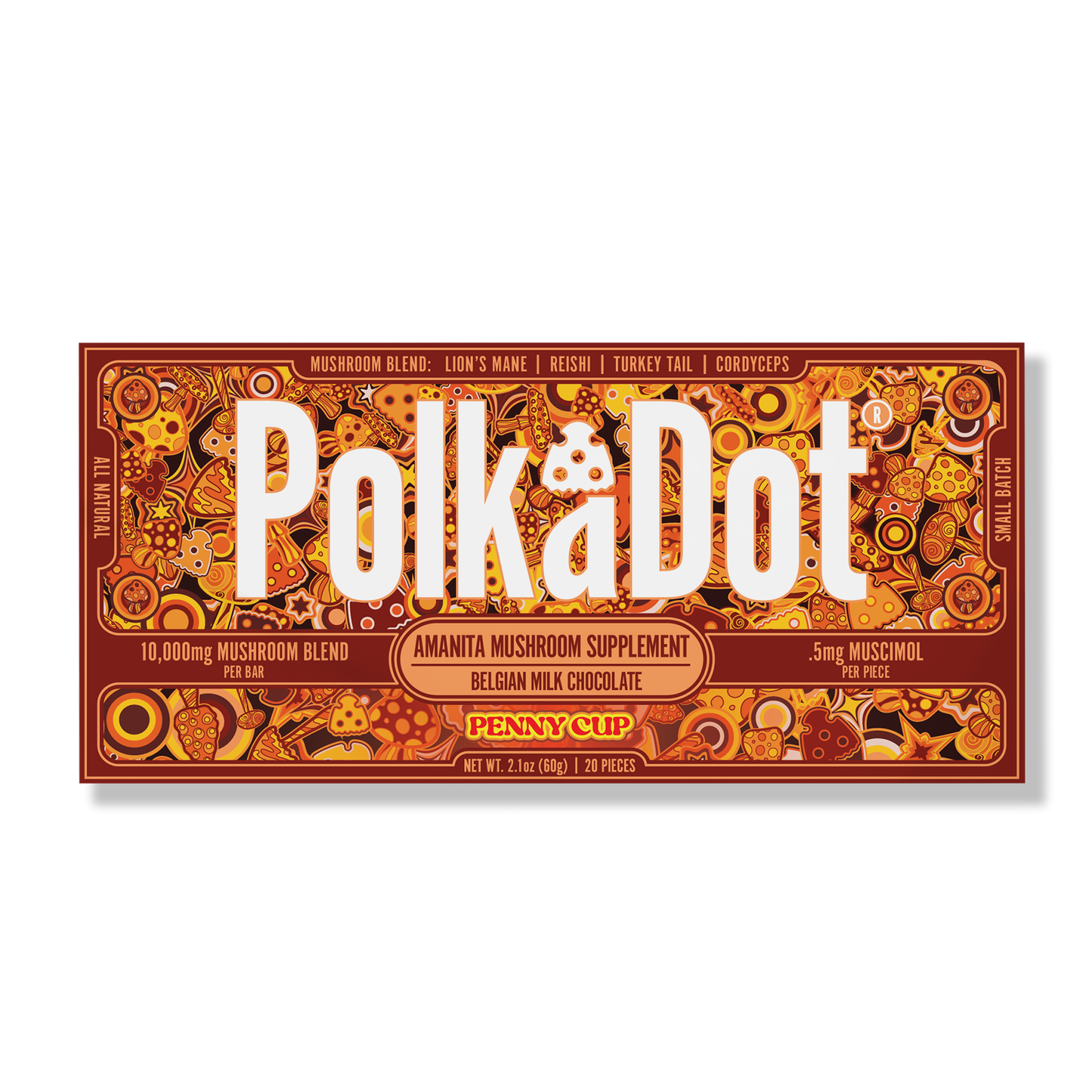 Polkadot Amanita Chocolate Bar 10000mg (10/pack)