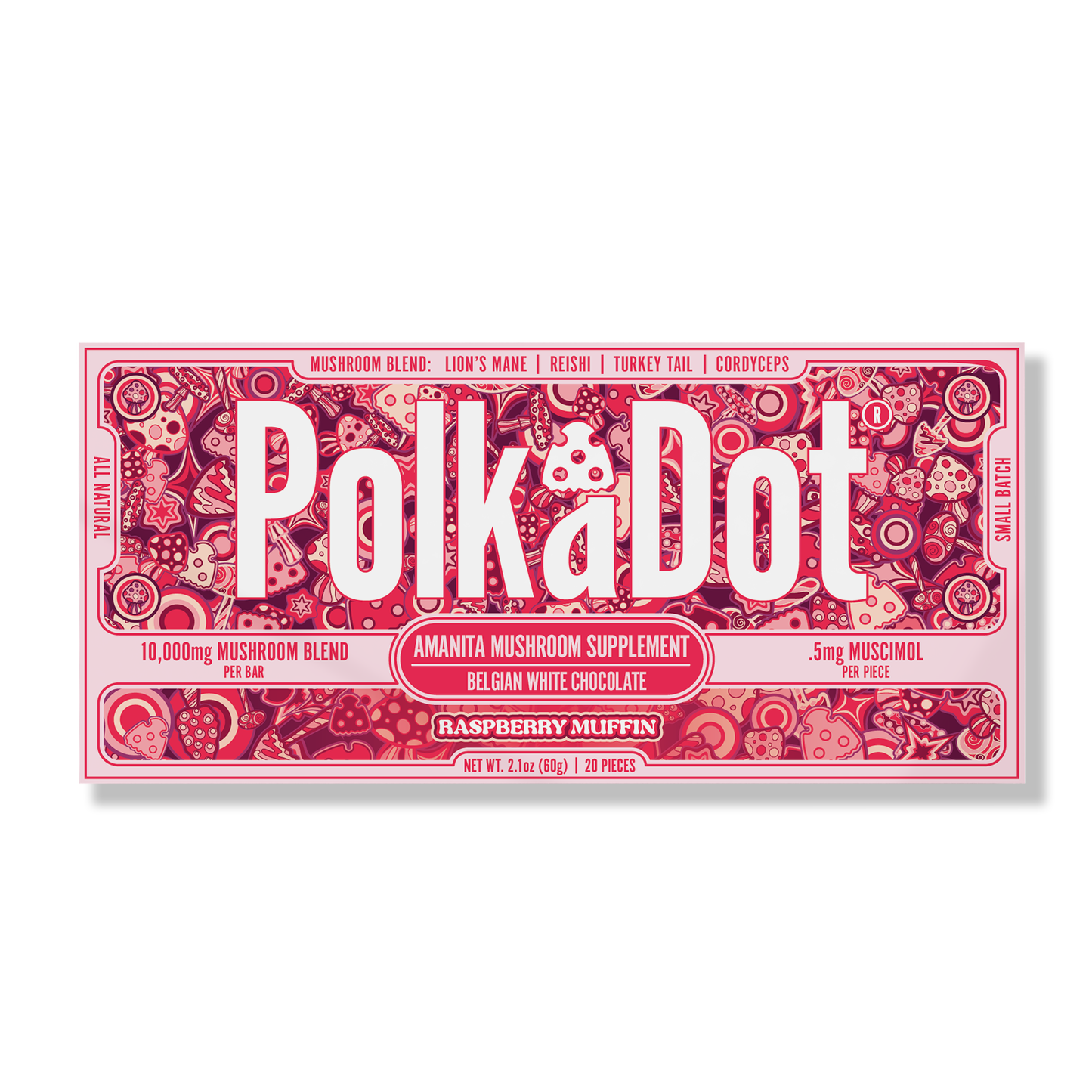 Polkadot Amanita Chocolate Bar 10000mg (10/pack)