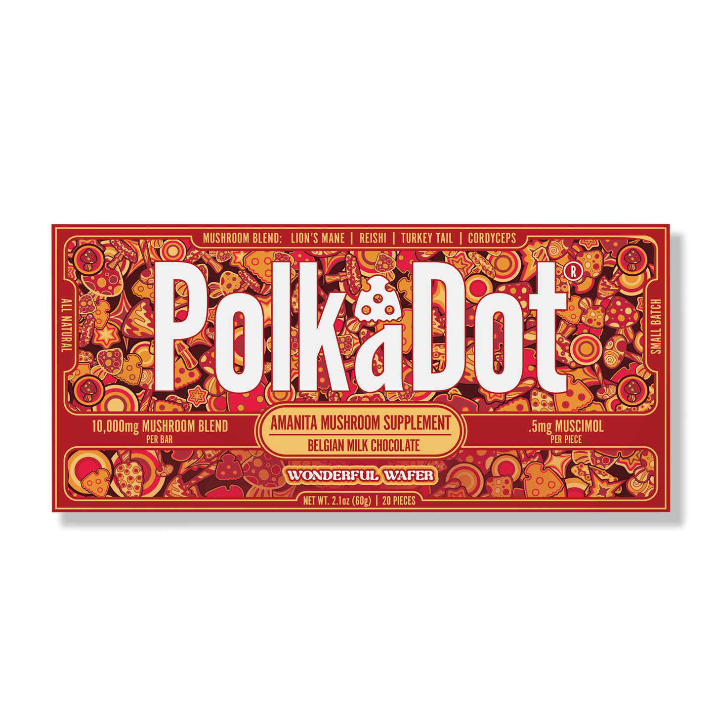 Polkadot Amanita Chocolate Bar 10000mg (10/pack)