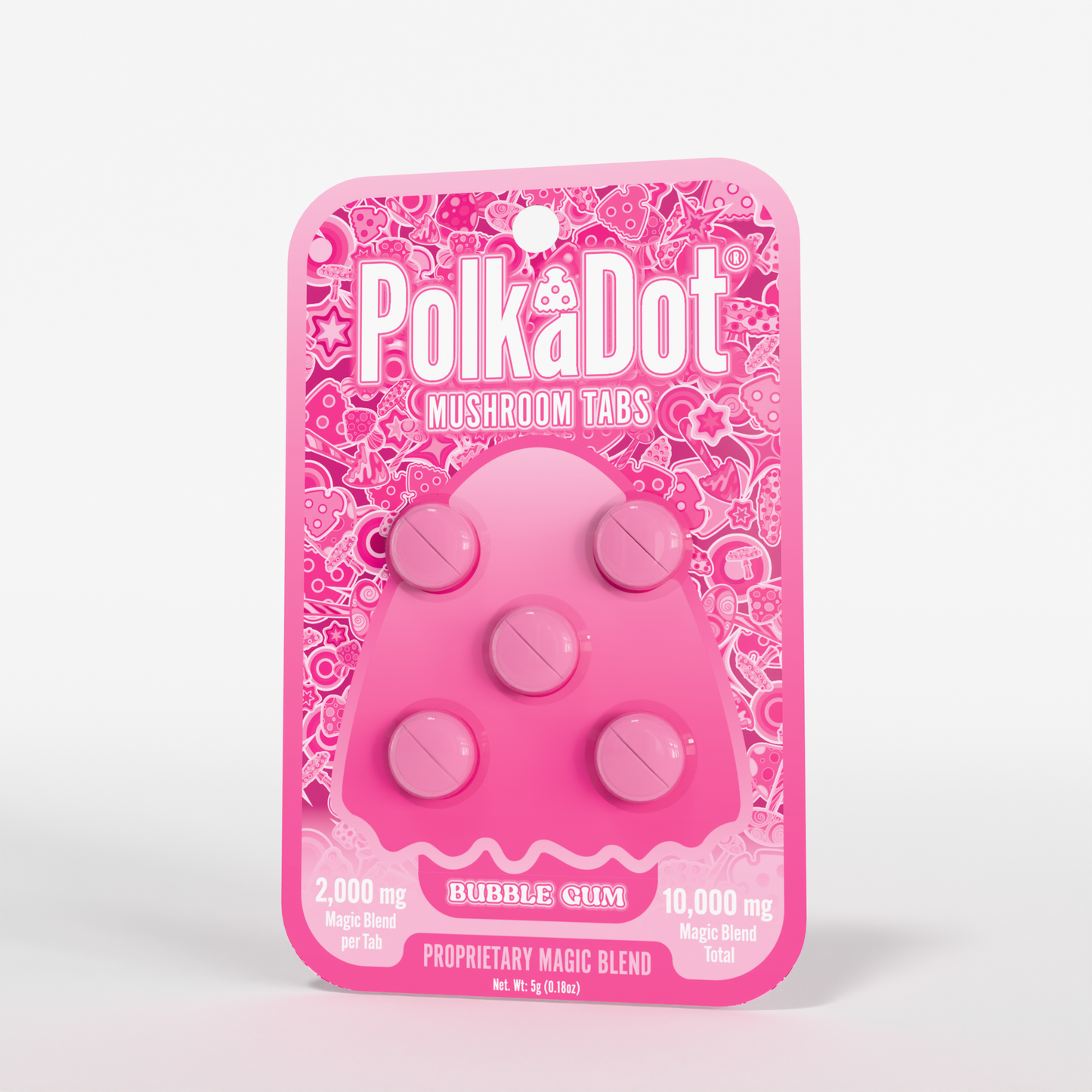 Polkadot Mushroom Tabs 2000mg 5ct (SINGLE)
