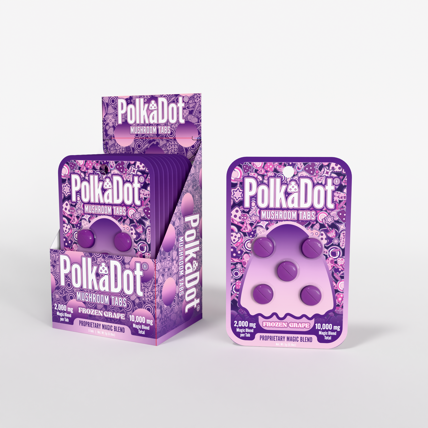Polkadot Mushroom Tabs 2000mg 5ct (SINGLE)