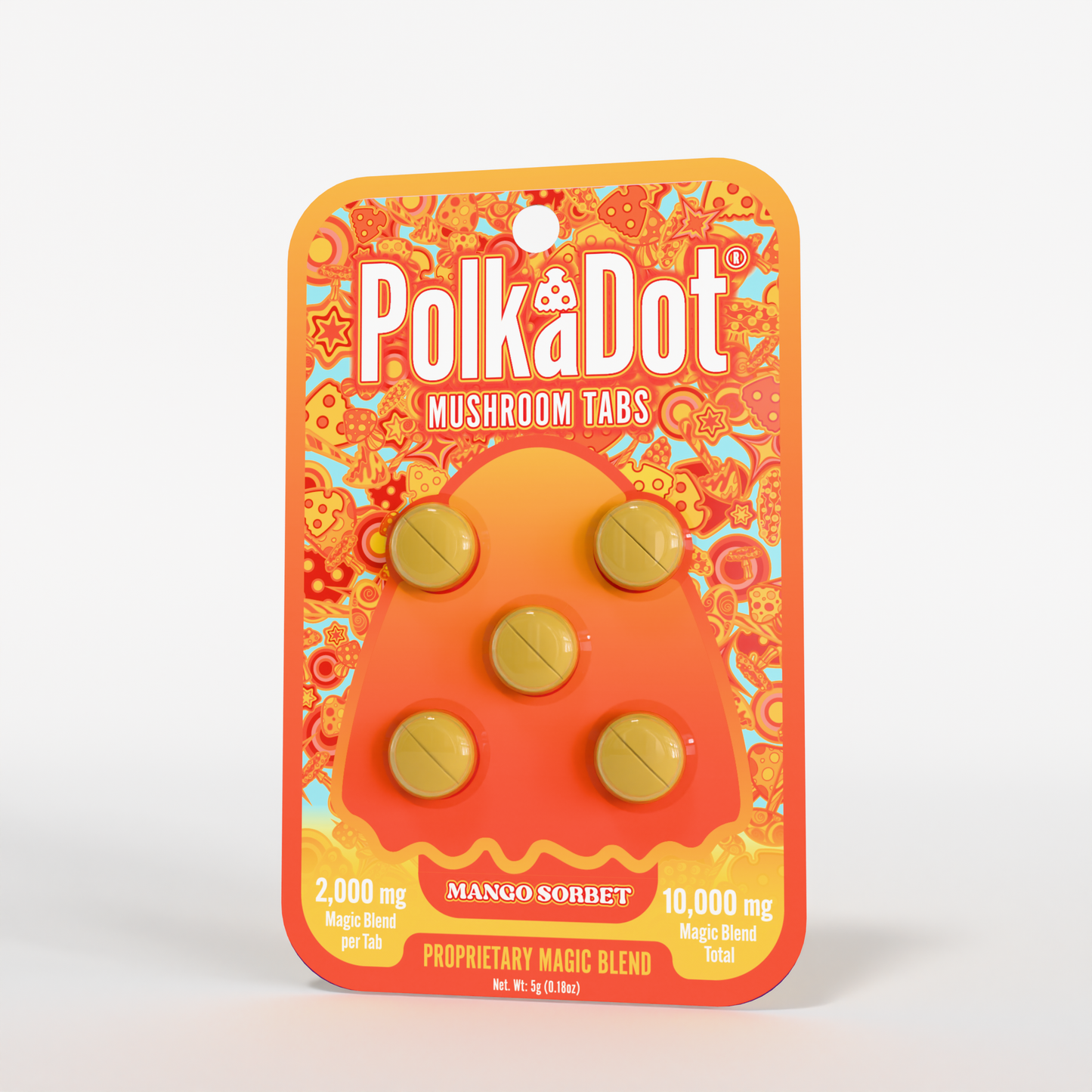 Polkadot Mushroom Tabs 2000mg 5ct (SINGLE)