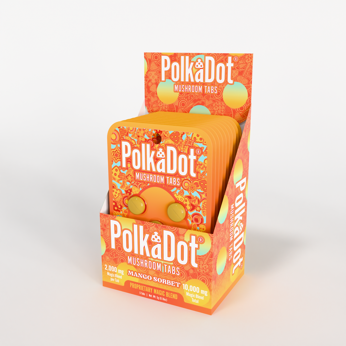 Polkadot Mushroom Tabs 2000mg 5ct (SINGLE)