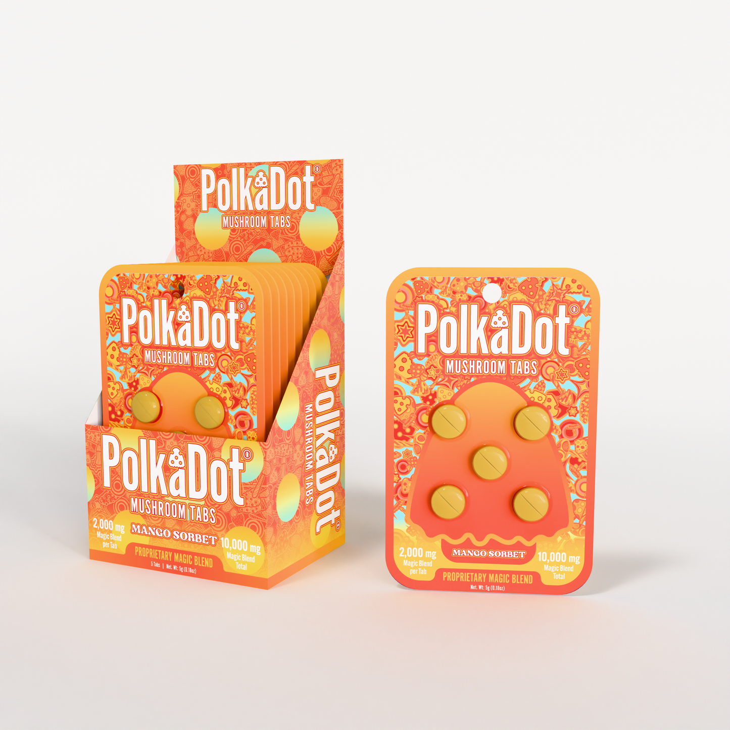 Polkadot Mushroom Tabs 2000mg 5ct (SINGLE)