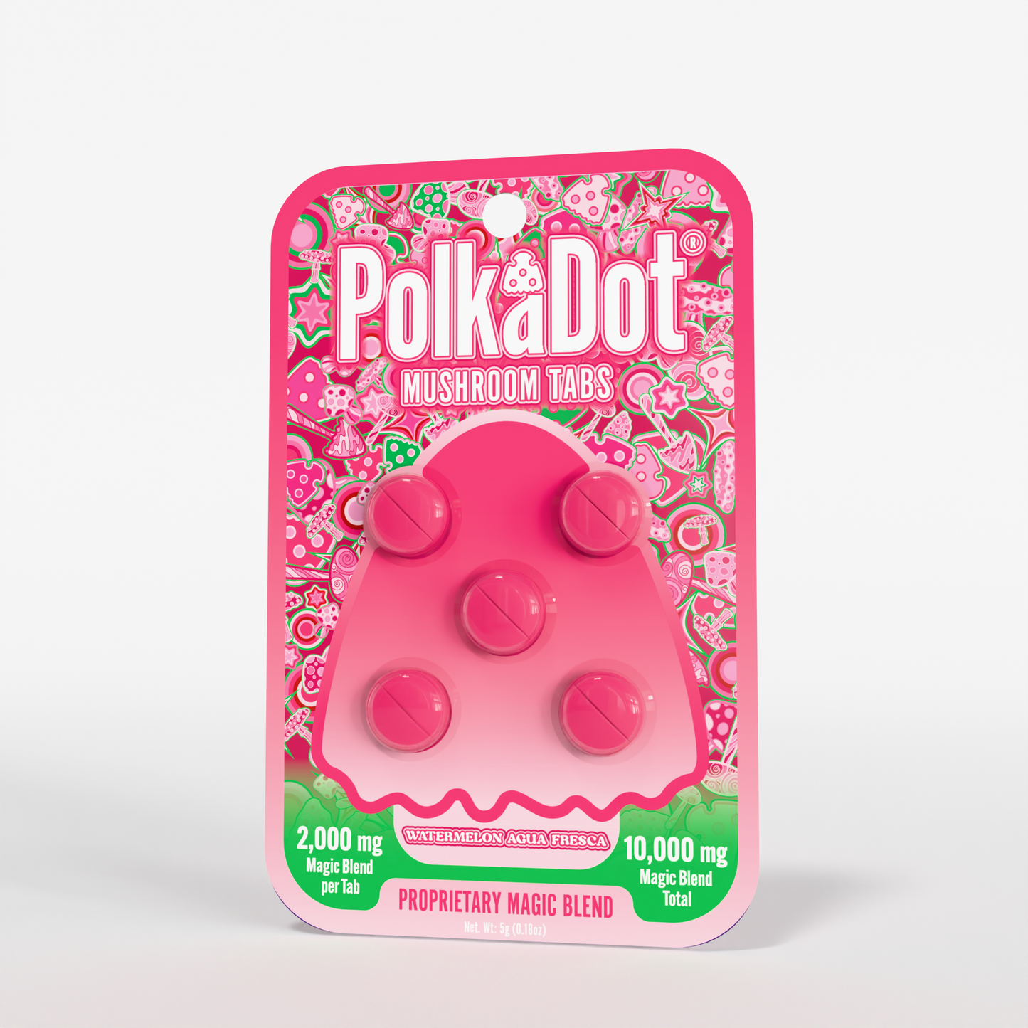 Polkadot Mushroom Tabs 2000mg 5ct (SINGLE)