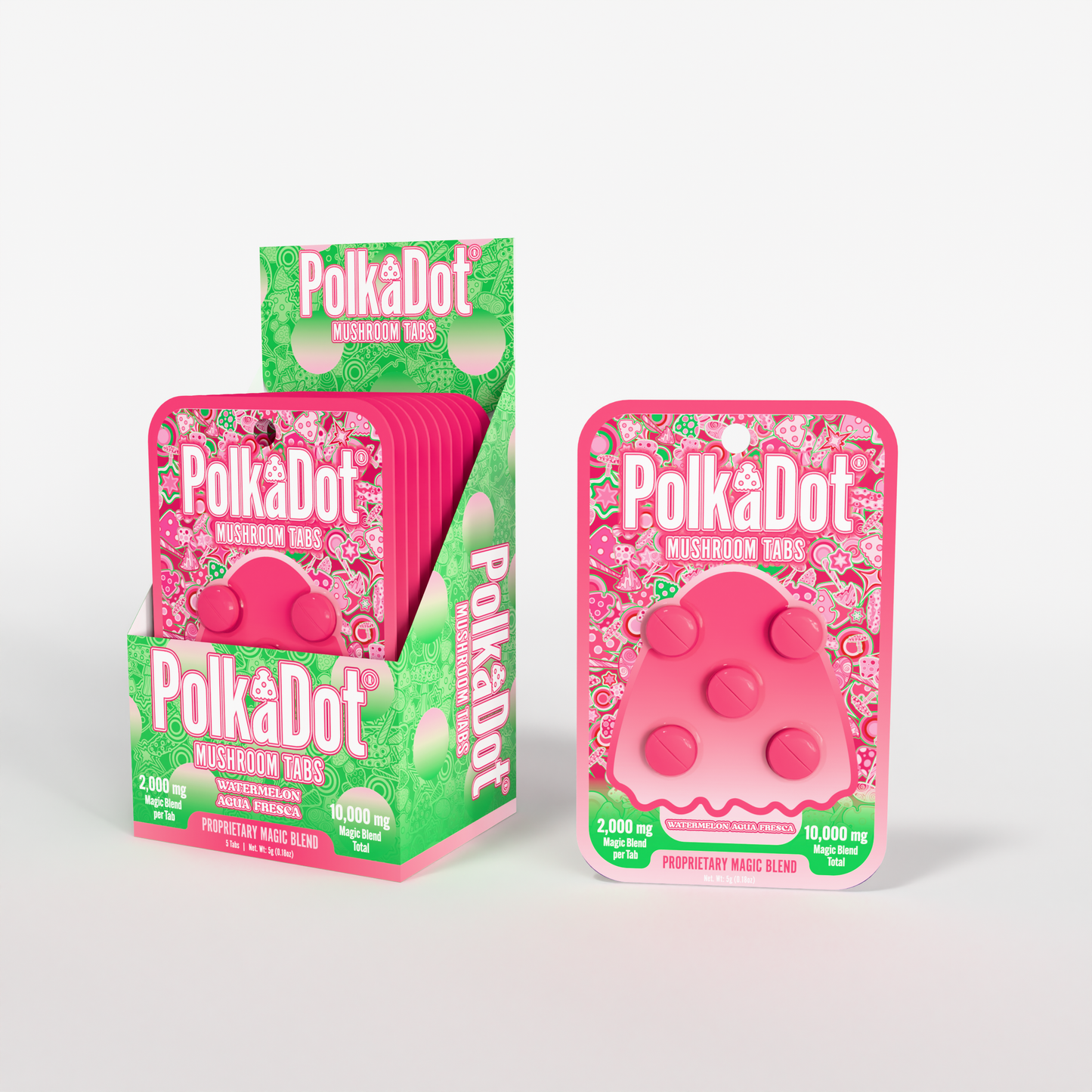 Polkadot Mushroom Tabs 2000mg 5ct (SINGLE)