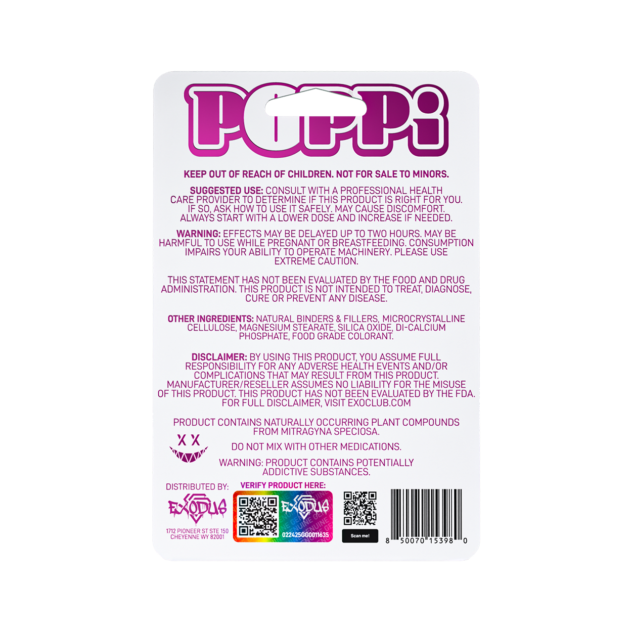 Poppi 7Hydroxy Tablets 35mg 6ct (6/pack) [DROPSHIP]