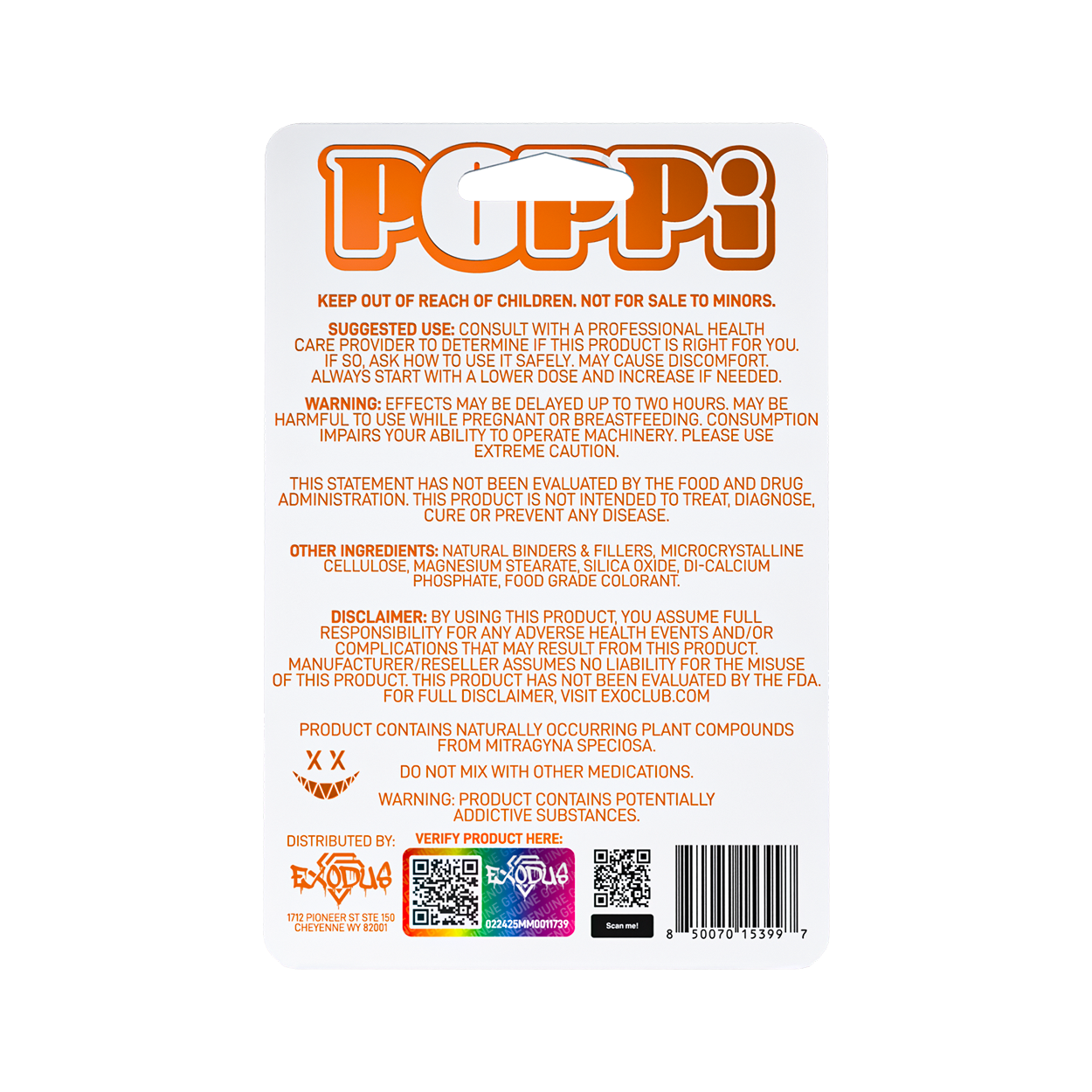 Poppi 7Hydroxy Tablets 35mg 6ct (6/pack) [DROPSHIP]