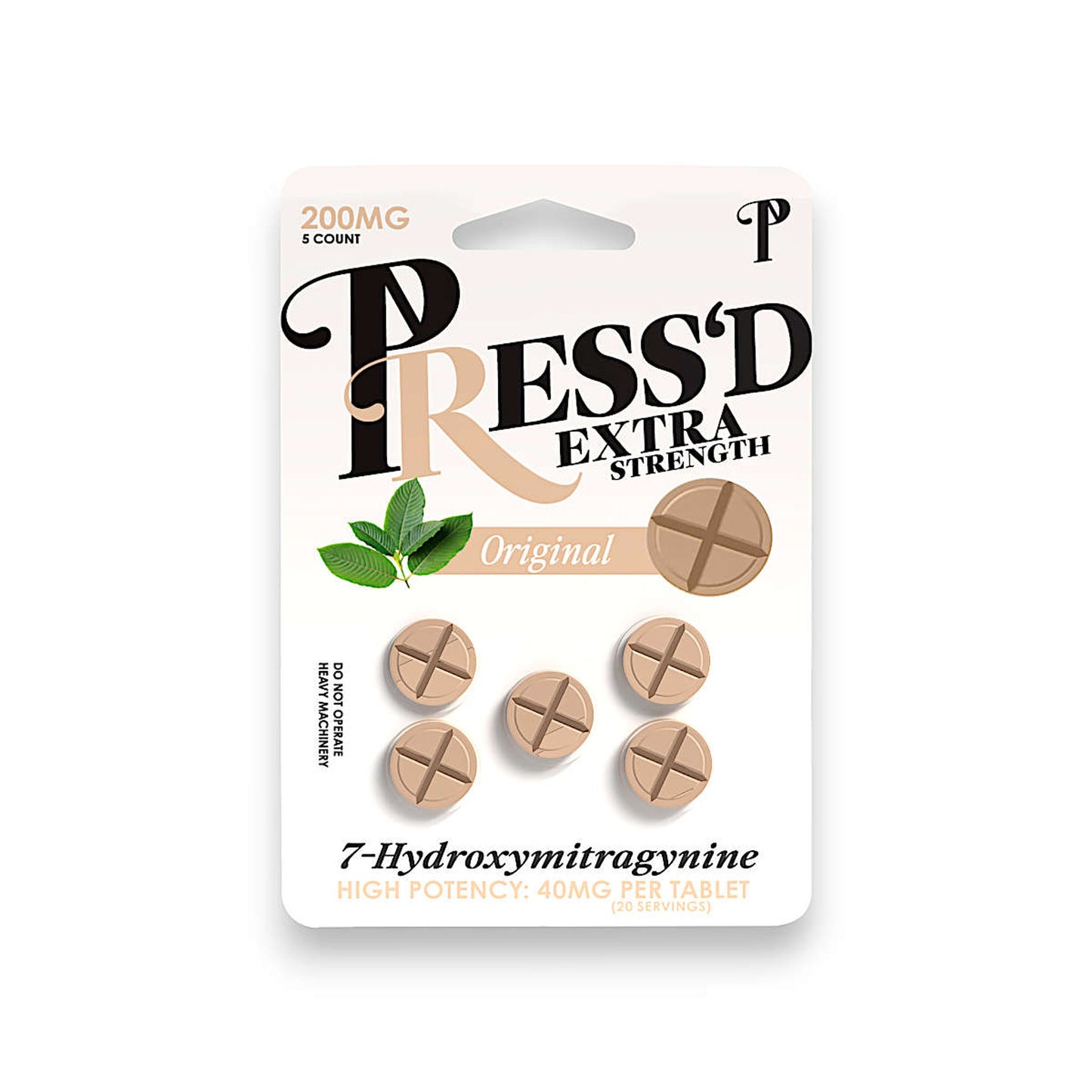 PressD 7Hydroxy Extra Strength Tablets 40mg 5ct (SINGLE)