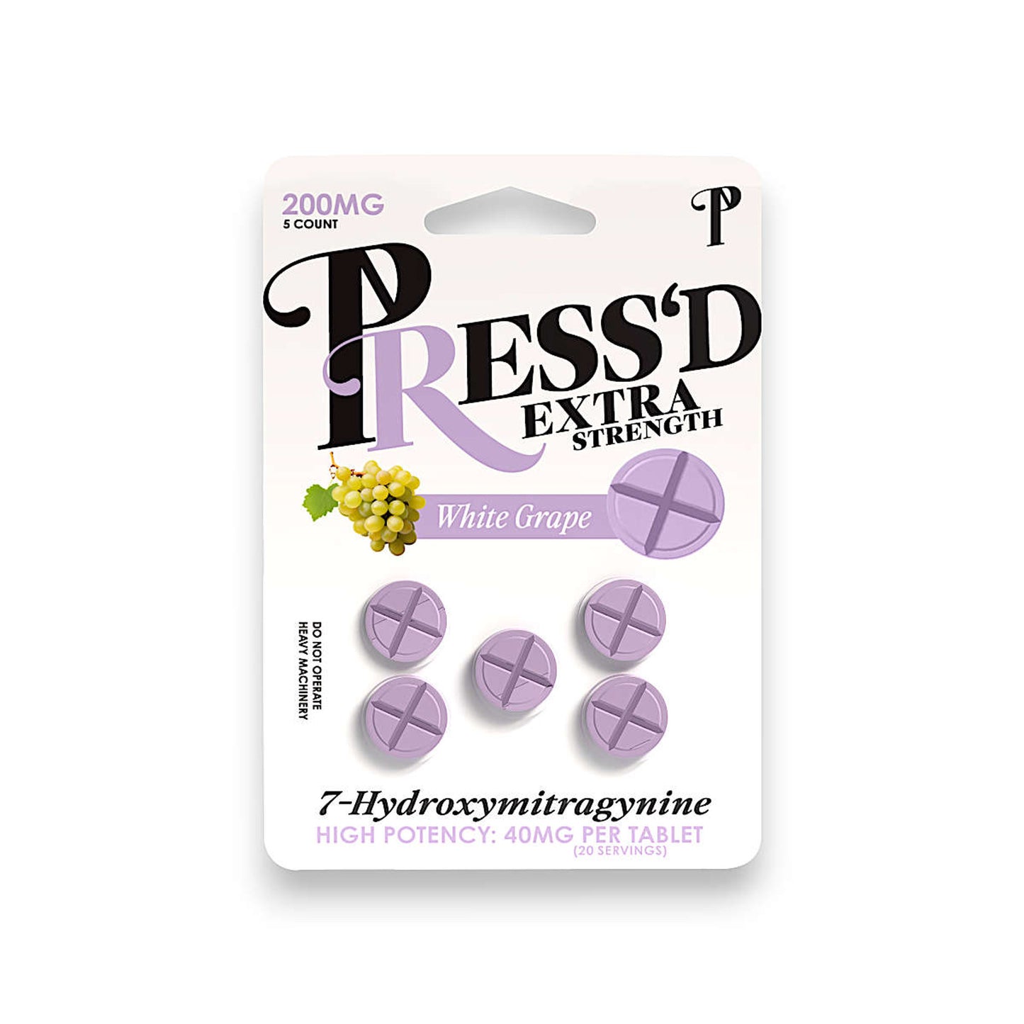 PressD 7Hydroxy Extra Strength Tablets 40mg 5ct (SINGLE)