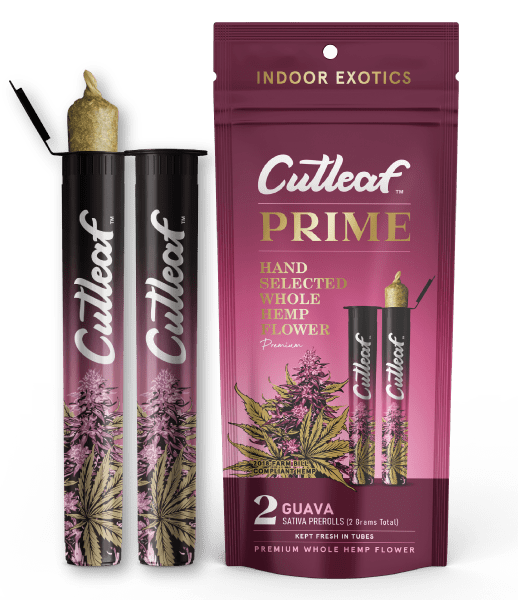 Cutleaf Prime Premium Hemp Preroll 2g 2ct (SINGLE)