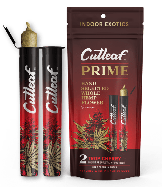 Cutleaf Prime Premium Hemp Preroll 2g 2ct (SINGLE)