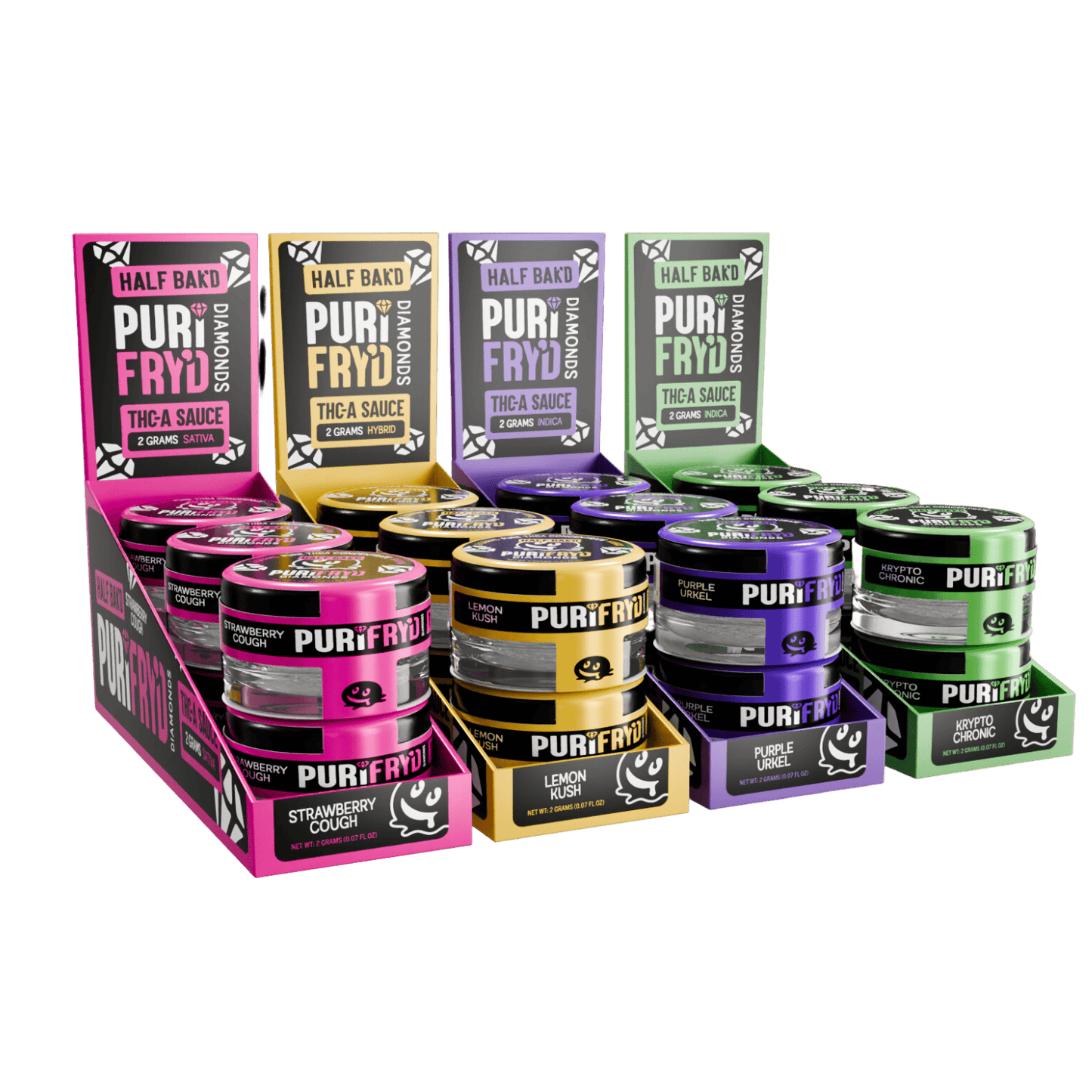 Half Bakd Purifryd THCA Diamonds Dab 2g (6/pack) [DROPSHIP]