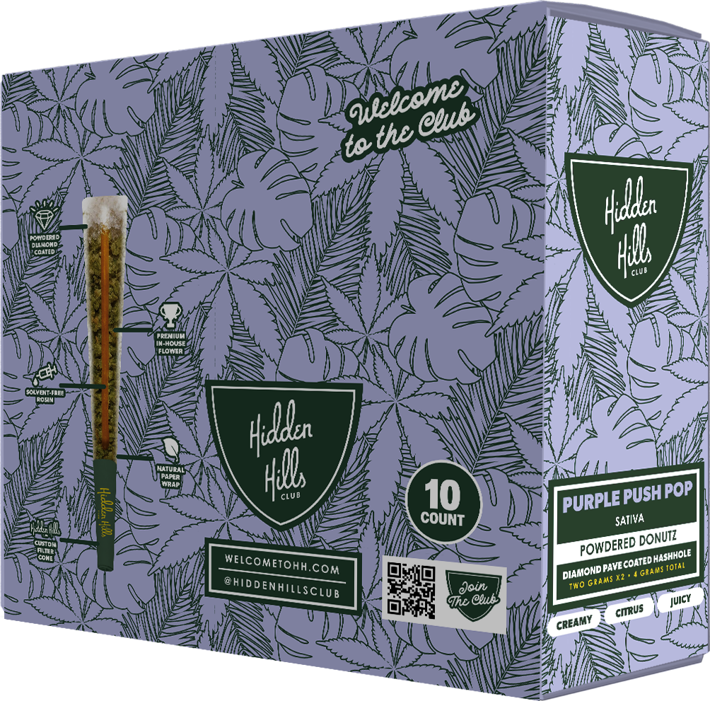 Hidden Hills Club Powdered Donutz THCA Pre Roll 2g 2ct (SINGLE)