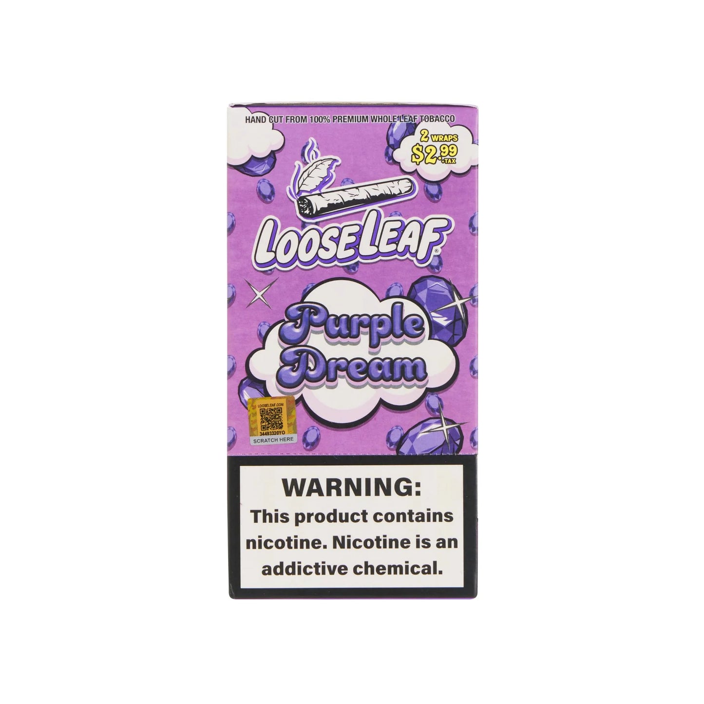 Looseleaf $2.99 Pre Priced Tobacco Wraps 2ct (20/pack)