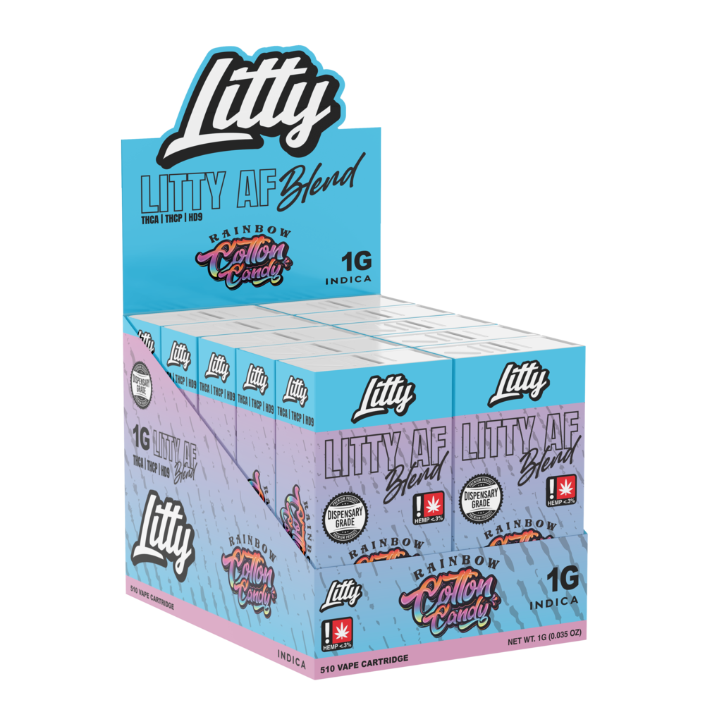 Litty AF Blend THC-A Cartridge 1g (10/Pack) [DROPSHIP]