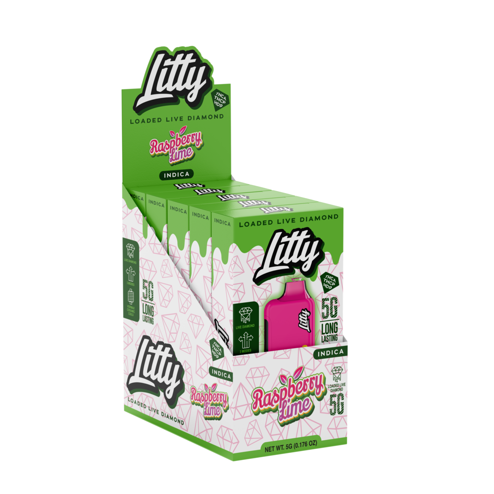 Litty THC-A Live Diamond Disposable 5g (5/Pack) [DROPSHIP]