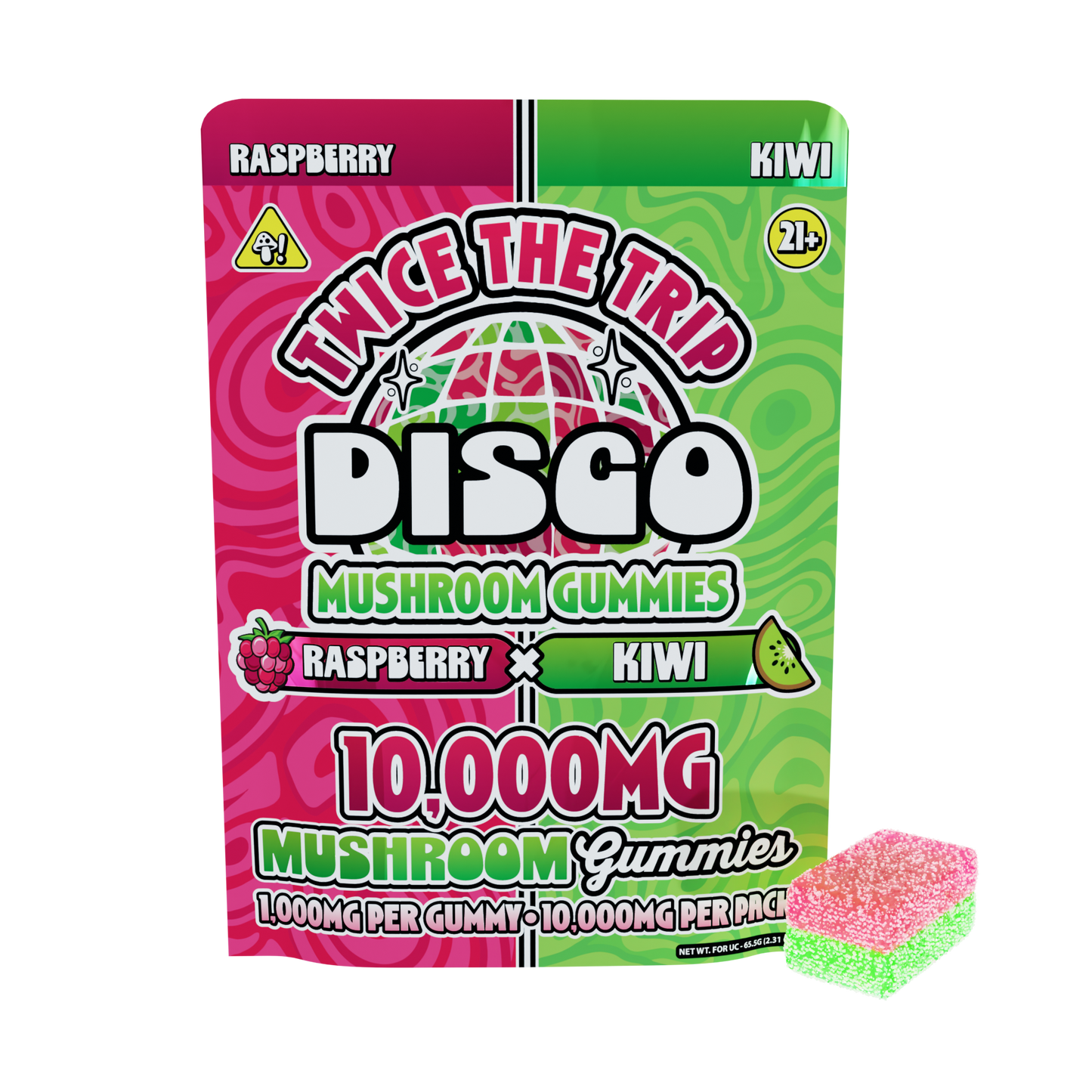 Disco By Chapo Extrax Twice The Trip Magic Mushroom Gummies 10g 10ct (6/Pack) [DROPSHIP]