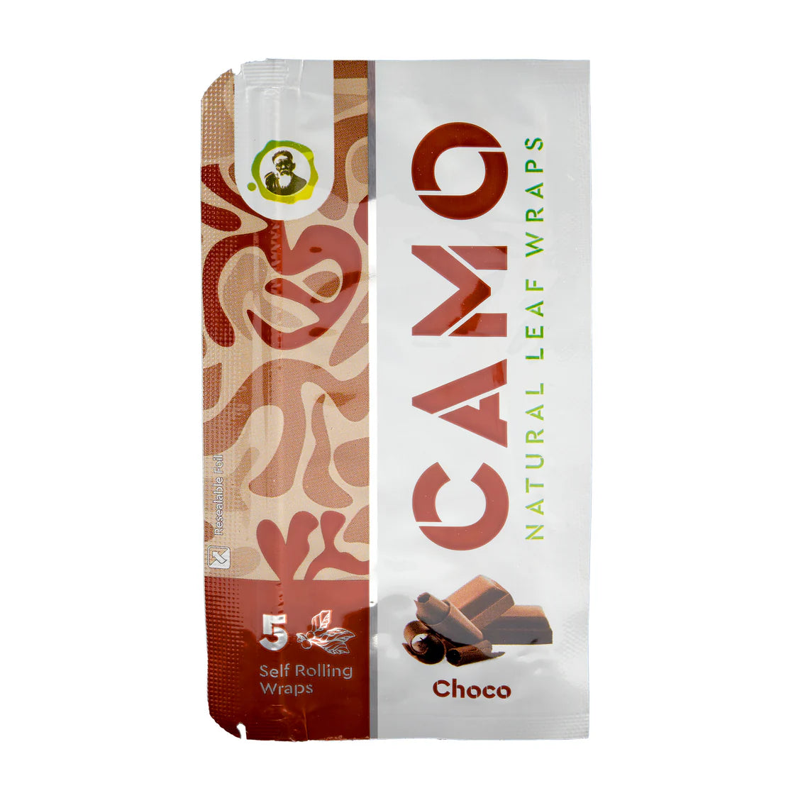 Camo Natural Leaf Wraps 5ct (25/pack)